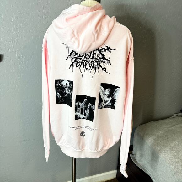 Darc Sport Life From Death Pierce Hoodie, Blush Pink, XL - Picture 2 of 4